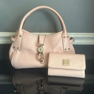 Dooney and Bourke small logo lock satchel and wallet